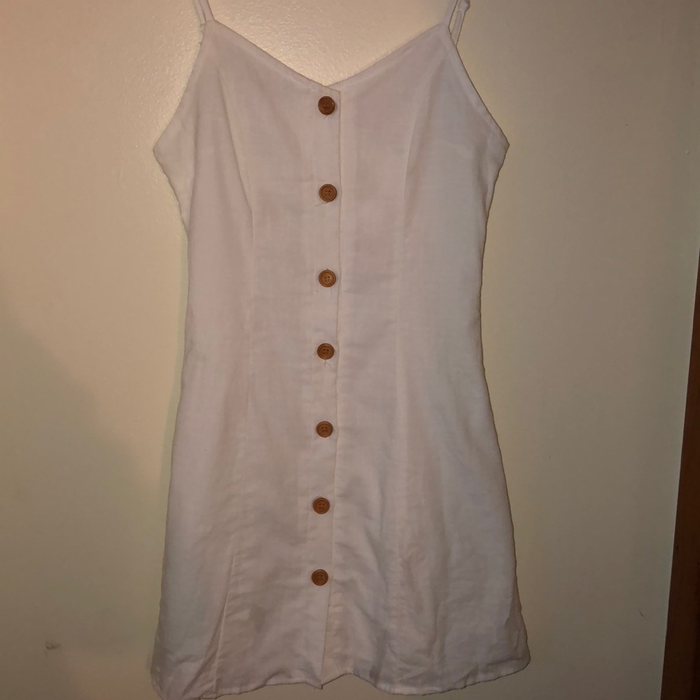 White Button Down Dress